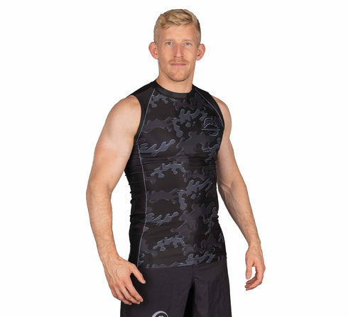 Fuji Combat Camo Sleeveless Rashguard Black
